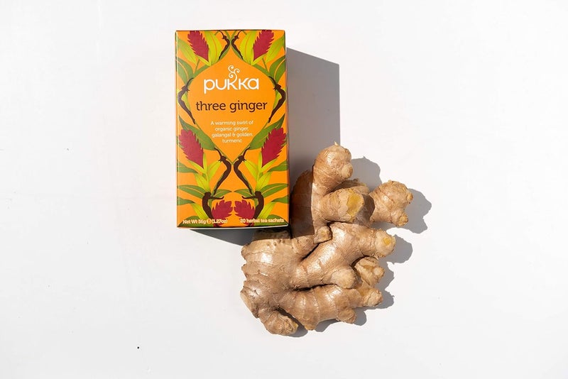 Pukka Organic Three Ginger Herbal Tea - 60 Tea Bags - Image 4